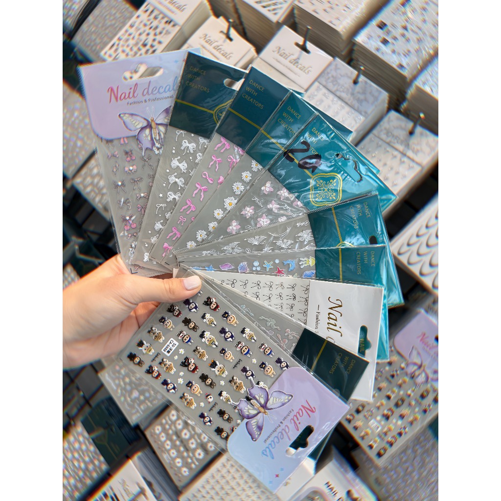 Sticker dán móng nổi xịn 2025 nhiều mẫu vừa cập nhật cho thợ nail ...