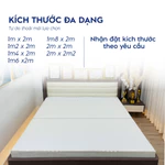 Nệm gấp 2 massage cao su non Trung Nguyên, nệm êm ái, nâng đỡ tốt thiết kế có hạt massage hỗ trợ xương khớp. — ảnh 3