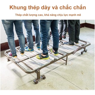Panda giường gấp gọn Đa Chức Năng Di Động,Giường Xếp Điều Chỉnh Được Độ Ngả Khung Không cần cài đặ