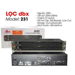 Lọc Xì Equalizer DBX 231 Cắt Hú Micro, Điều Chỉnh Bass ,Trυng, Trebbe, Lọc Tiếng Âm Thanh Cực Hay.