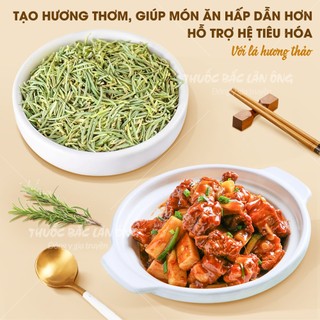 Lá hương thảo sấy lạnh 100g (Gia vị thảo mộc tẩm ướp thịt nướng) - Thuốc Bắc Lãn Ông