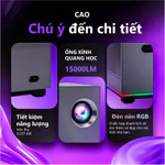 Máy Chiếu X3 RGB FintexPro Siêu nét, Hỗ Trợ Độ Phân Giải 4K Sắc Nét Phiên Bản Mới, Auto focus, giảng dạy, Hotel, sự kiện — ảnh 5