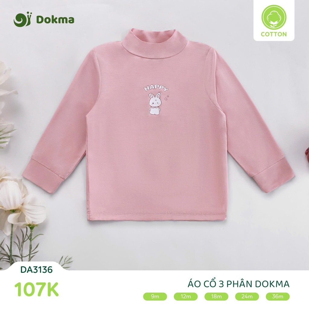 (9-13kg, 9-36M) Áo Cổ 3 Phân Dokma Mỏng, Mềm Mịn Cho Bé DA2433 DA2559 DA3136 DA3138