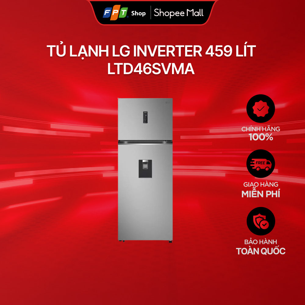 [Miễn phí giao hàng] Tủ lạnh LG Inverter 459 lít LTD46SVMA