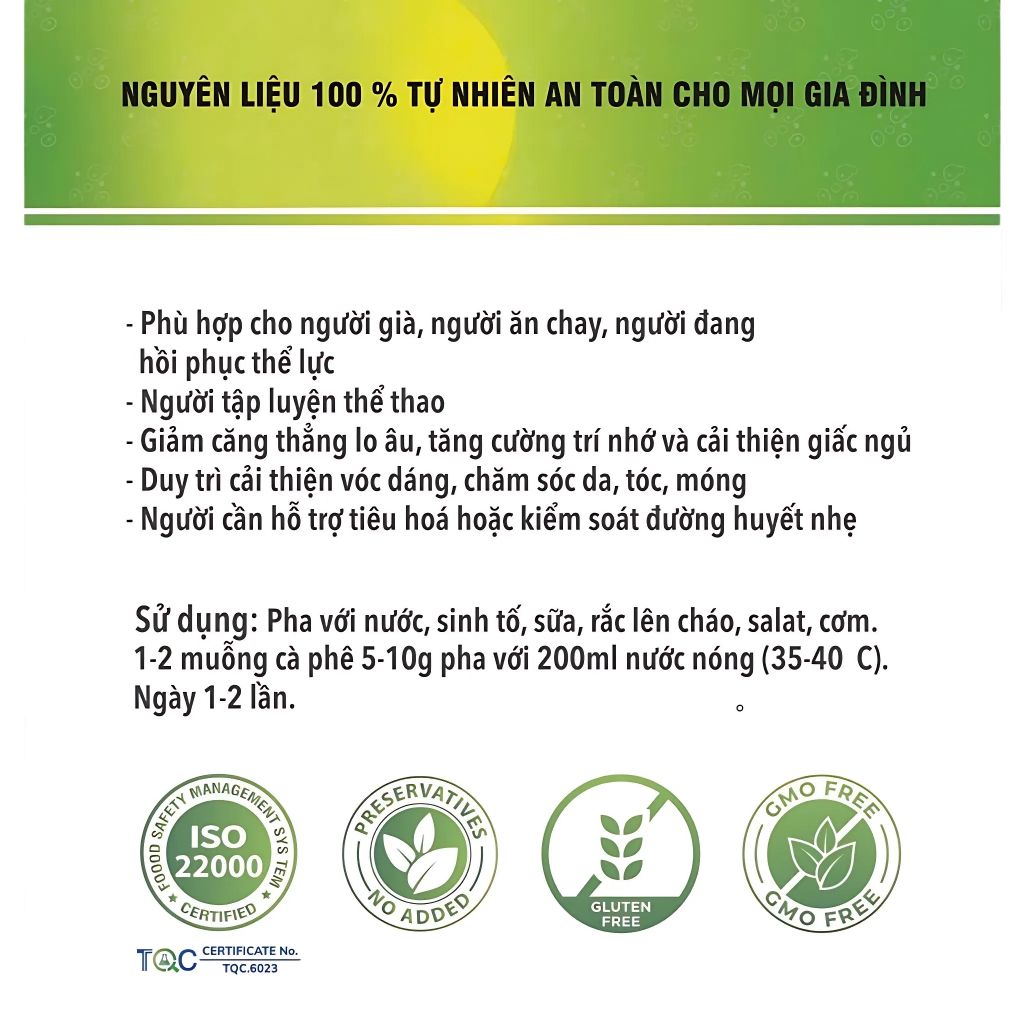 [COMBO 2] Bột Cao Nấm Men Bia Nguyên Chất – Đạm Thực Vật Từ Nấm Men, Dễ Hấp Thu