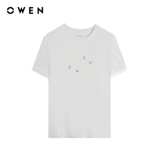 Owen - Áo T-shirt Body Fit TSN243839 màu Trắng chất liệu COTTON MODAL