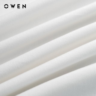 Owen - Áo T-shirt Body Fit TSN243839 màu Trắng chất liệu COTTON MODAL