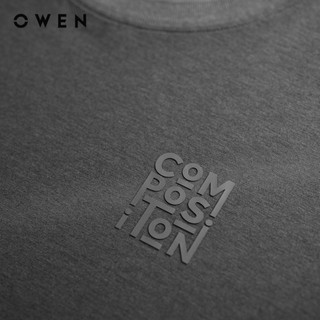 Owen - Áo T-shirt Body Fit TSN243842 màu Xám đậm chất liệu COTTON MODAL