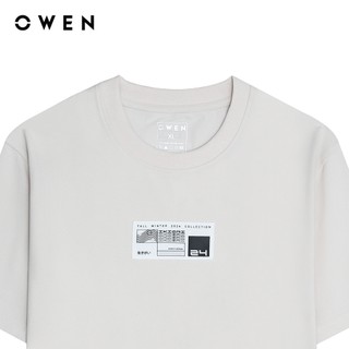Owen - Áo T-shirt Relaxfit TSN243845 màu Be chất liệu CVC Spandex