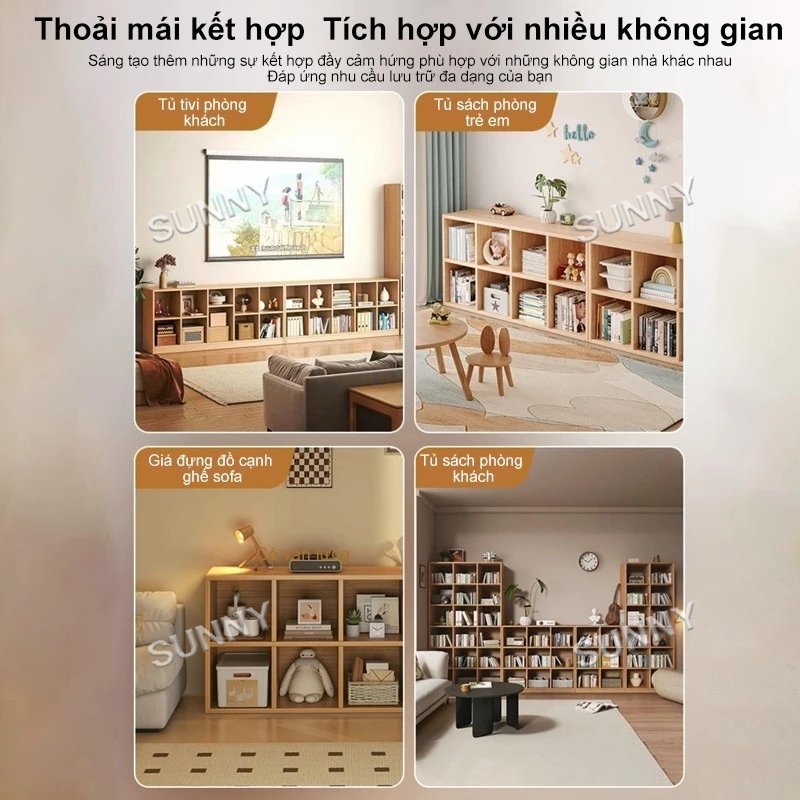SUNNY Kệ để đồ nhiều ngăn kệ ô vuông nhỏ gọn tiết kiệm diện tích phòng khách phòng ngủ hiện đại