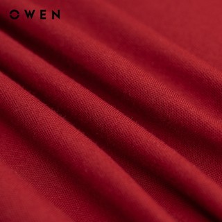 Owen - Áo T-shirt Relaxfit TSN243843 màu Đỏ chất liệu CVC Spandex