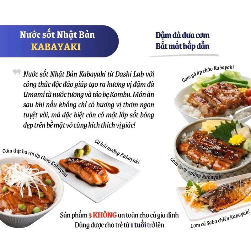 Sốt Kabayaki vị lươn nướng Nhật Bản truyền thông dùng cho gia đình và bé Trên 1 tuổi Hữu cơ Hữu 340g cơ