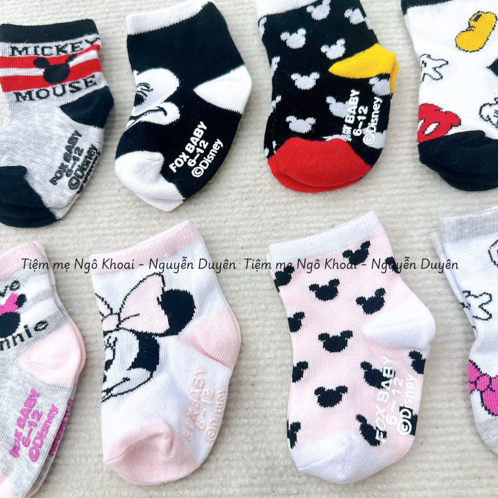 [MD160] FOX DISNEY Set tất Mickey& Minnie xuất xịn cho bé yêu