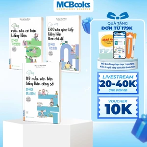 Sách - Combo Sổ Tay Mẫu Câu , 169 mẫu văn bản tiếng Hàn công sở, Cẩm nang 1300 câu giao tiếp tiếng Hàn theo chủ đề