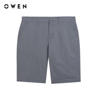 Owen - Quần short Slim Fit SK241386 màu Xám chất liệu CVC Spandex
