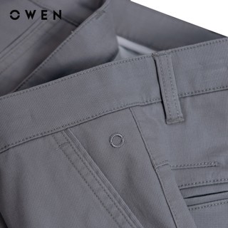 Owen - Quần short Slim Fit SK241386 màu Xám chất liệu CVC Spandex