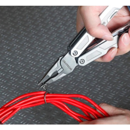 Kìm đa năng 12 trong 1 tiện dụng WORKPRO WP382001 bằng thép không gỉ, trọng lượng nhẹ, dễ thao tác - Hàng chính hãng