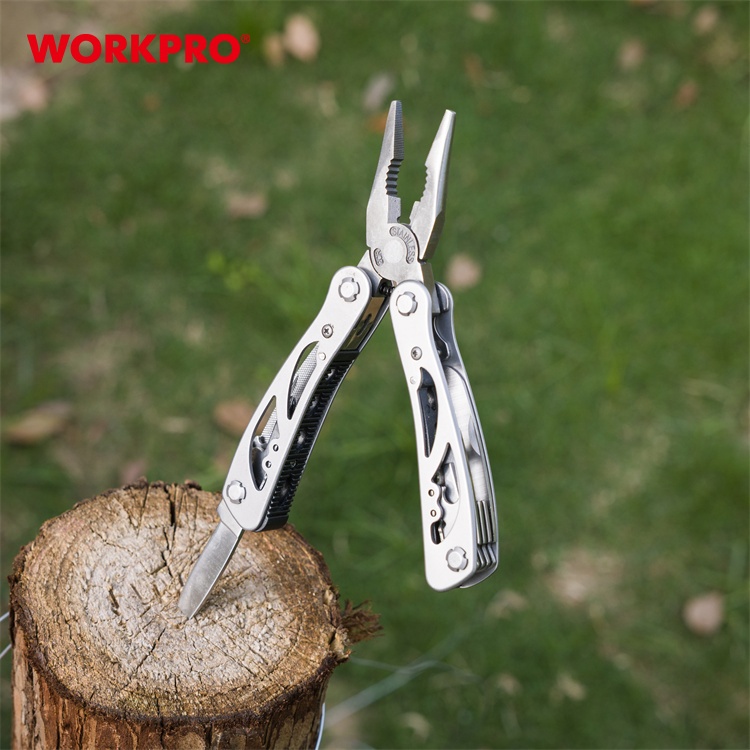 Kìm đa năng 12 trong 1 tiện dụng WORKPRO WP382001 bằng thép không gỉ, trọng lượng nhẹ, dễ thao tác - Hàng chính hãng