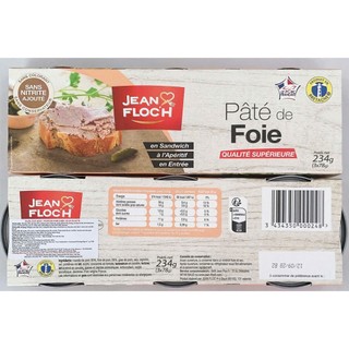 PATE GAN HEO – DE FOIE HIỆU JEAN FLOC’H LỐC 3 HỘP 234G( 78G X 3 HỘP)
