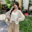 Áo Khoác Cardigan Tay Dài MCA Viền Bèo Buộc Nơ A51442