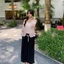 Áo Khoác Cardigan Tay Dài MCA Viền Bèo Buộc Nơ A51442