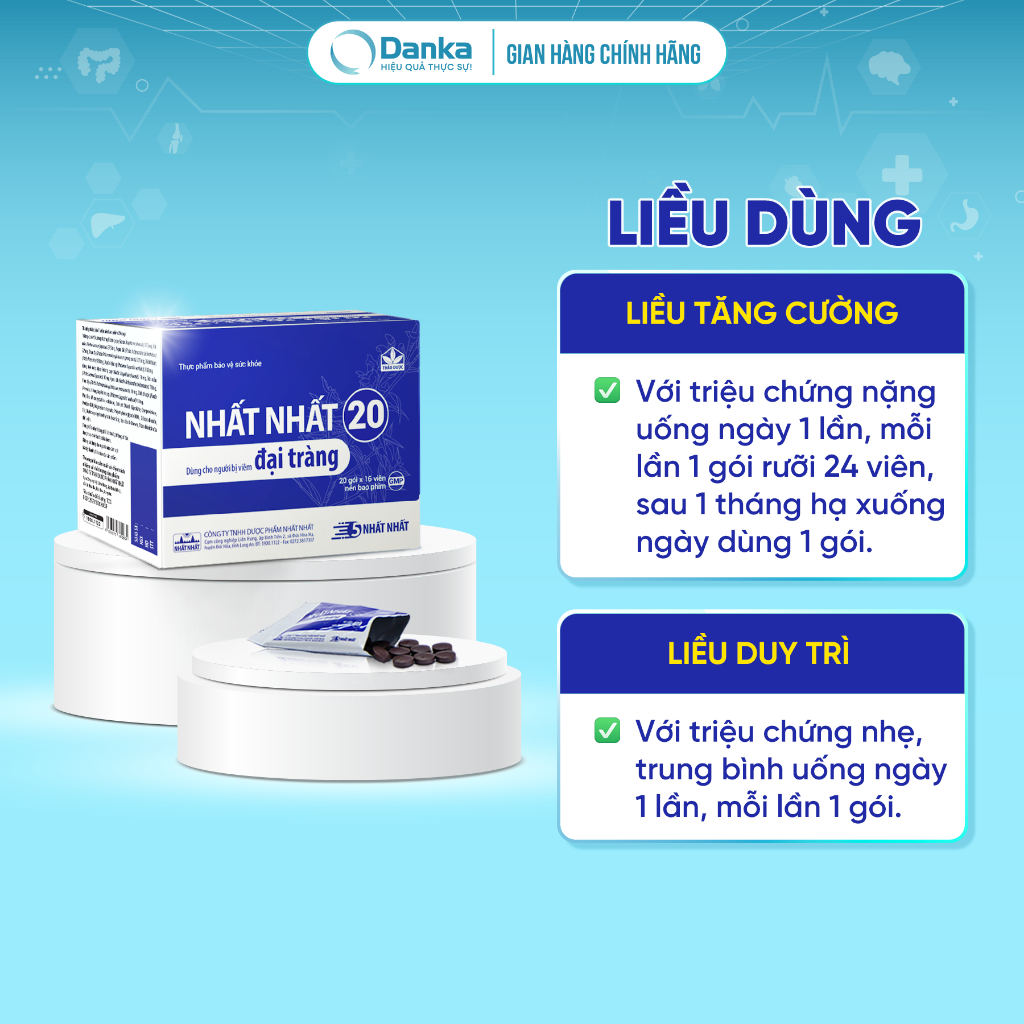 Viên Uống Hỗ Trợ Đại Tràng - Nhất Nhất 20 - Hỗ trợ giảm viêm đại tràng & ngăn ngừa tái phát