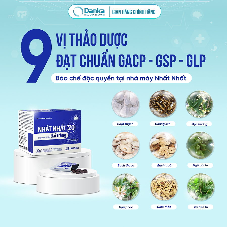 Viên Uống Hỗ Trợ Đại Tràng - Nhất Nhất 20 - Hỗ trợ giảm viêm đại tràng & ngăn ngừa tái phát
