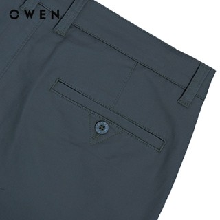 Owen - Quần khaki Slim Fit QKS251276 màu Xanh chất liệu CVC Spandex