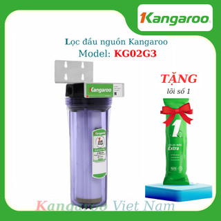 Cốc lọc đầu nguồn Kangaroo KG02G3 - Lọc đầu nguồn máy giặc, nấu ăn sinh hoạt, hồ cá