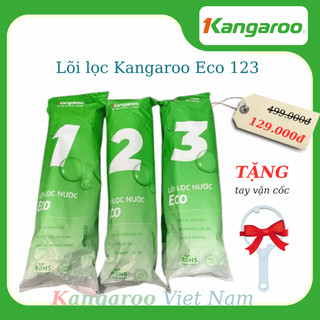 Lõi lọc nước KANGAROO ECO 123 Chính Hãng 100% - Bộ 3 Lõi 1-2-3 Kangaroo