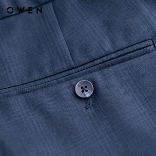 Owen - Quần tây Slim Fit Tăng đơ QST252451 màu Xanh chất liệu Nano
