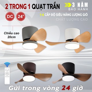 Quạt trần, đèn 3 chế độ, tốc độ gió lớn, hàng chính hãng Quạt trần mini