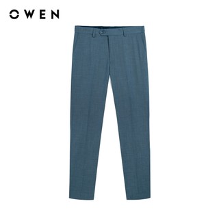 Owen - Quần tây Slim Fit QS242831 màu Xanh nhạt chất liệu TR Spandex