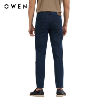 Owen - Quần jean Regular Fit QJR251247 màu Xanh đậm chất liệu Cotton Spandex