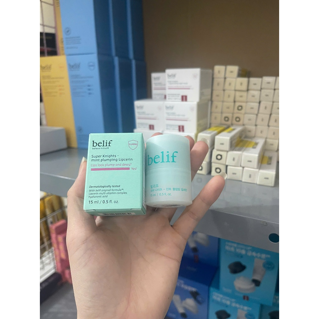 Son Belif dưỡng môi đa năng Belif Super Knights Multi Vitamin/Super Knights Mint Plumping Lipcerin 15ml (No box)