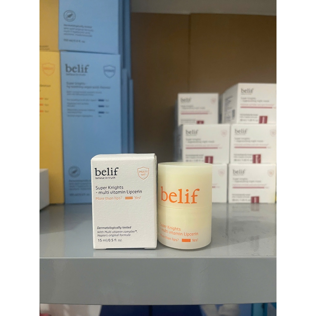Son Belif dưỡng môi đa năng Belif Super Knights Multi Vitamin/Super Knights Mint Plumping Lipcerin 15ml (No box)