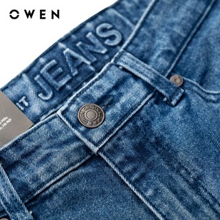 Owen - Quần jeans Slim Fit QJS241254 màu Xanh chất liệu Cotton Spandex