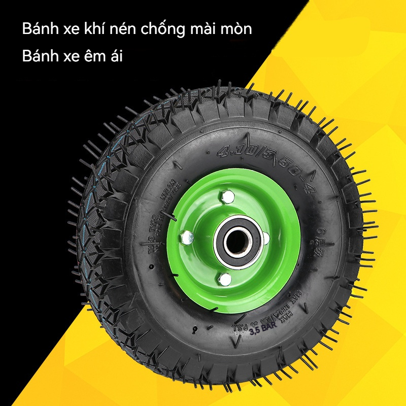 Bánh Xe Hơi Công Nghiệp 26cm Chịu Lực 100KG - Lốp Cao Su Bơm Hơi, Trục ...