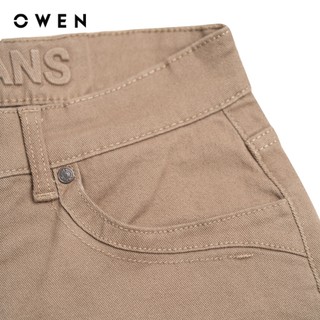 Owen - Quần jean Regular Fit QJR251285 màu Be đậm chất liệu Cotton Spandex