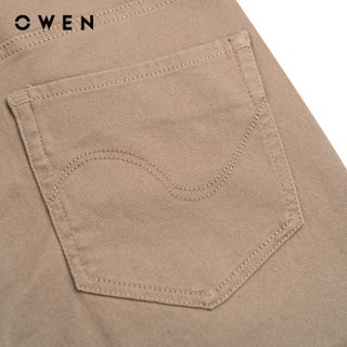 Owen - Quần jean Regular Fit QJR251285 màu Be đậm chất liệu Cotton Spandex