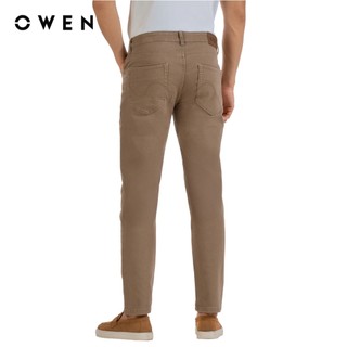 Owen - Quần jean Regular Fit QJR251285 màu Be đậm chất liệu Cotton Spandex