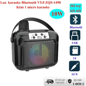 Loa karaoke xách tay SY8 mẫu mới, tặng kèm 1 micro và hỗ trợ kết nối USB TF - Kem, Củ Loa Nghe nhạc