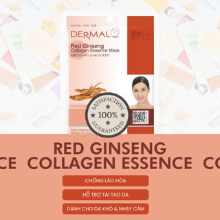Mặt Nạ Dermal Collagen Essence Mask [Aloe / Red Ginseng / Collagen Essence] – Dưỡng Ẩm, Làm Dịu & Phục Hồi Da