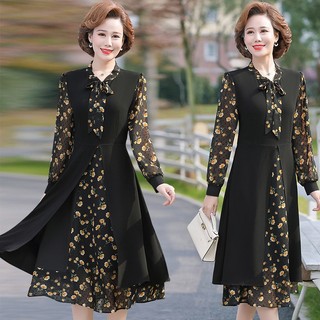 (THANH LÝ) Đầm Trung Niên Hoa Lịch Sự VH19