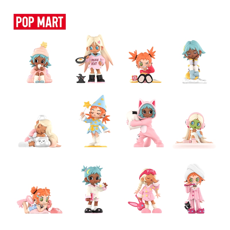 POP MART Lil Peach Riot Sleepover Series Figures - Whole Set | Shopee ...