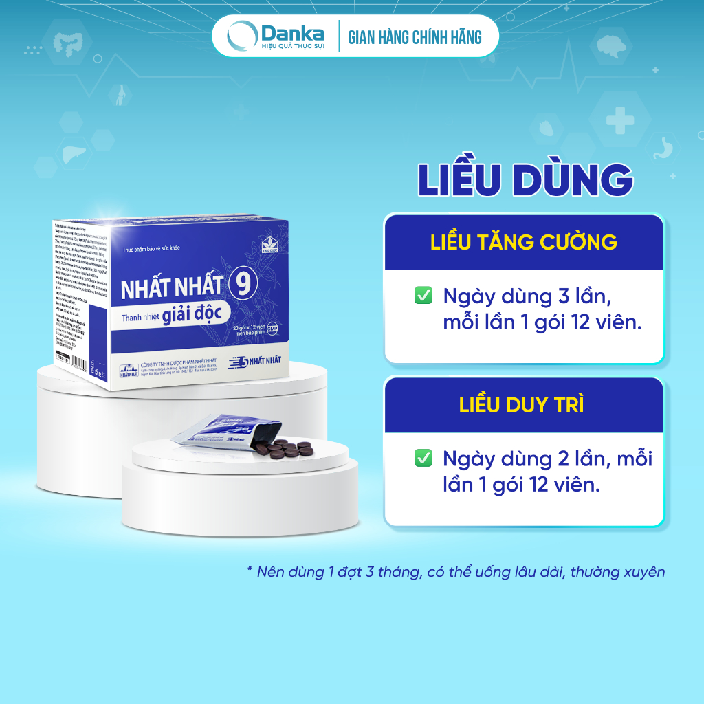 Nhất Nhất 9 - Hỗ trợ Thanh Nhiệt Giải Độc, Giảm mụn nhọt, mẩn ngứa, táo bón, nhiệt miệng