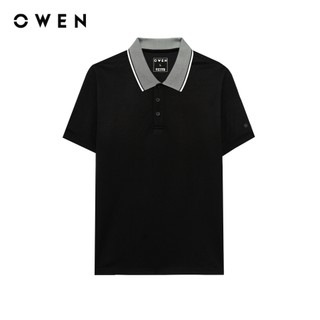 Owen - Áo polo Body Fit APV253659 màu Đen chất liệu Café