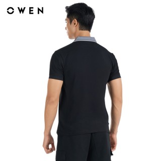Owen - Áo polo Body Fit APV253659 màu Đen chất liệu Café