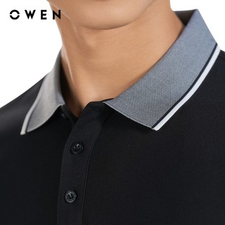 Owen - Áo polo Body Fit APV253659 màu Đen chất liệu Café