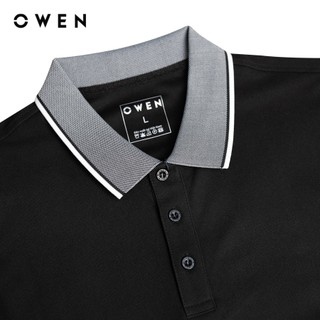 Owen - Áo polo Body Fit APV253659 màu Đen chất liệu Café